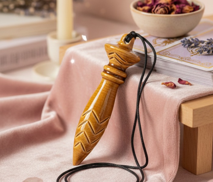 pendule de thot en céramique artisanal couleur claire