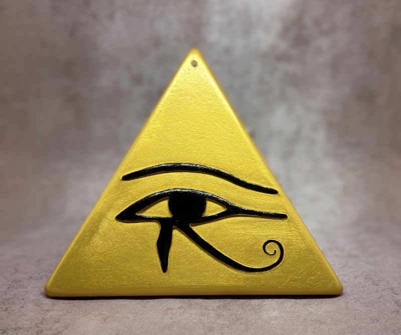 Amulette Œil d'Horus métal argenté - La Porte des Secrets