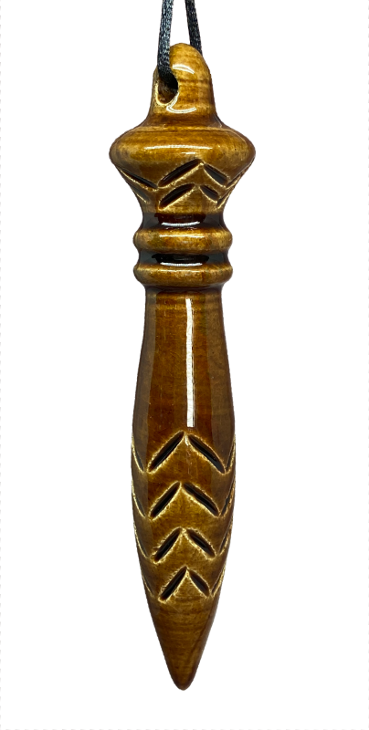 pendule de thoth - céramique pendule de thoth vert fait main pendule divinatoire égyptien