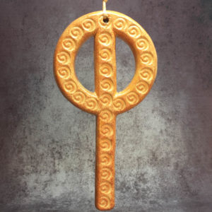 Amulette de protection "Phi" en céramique