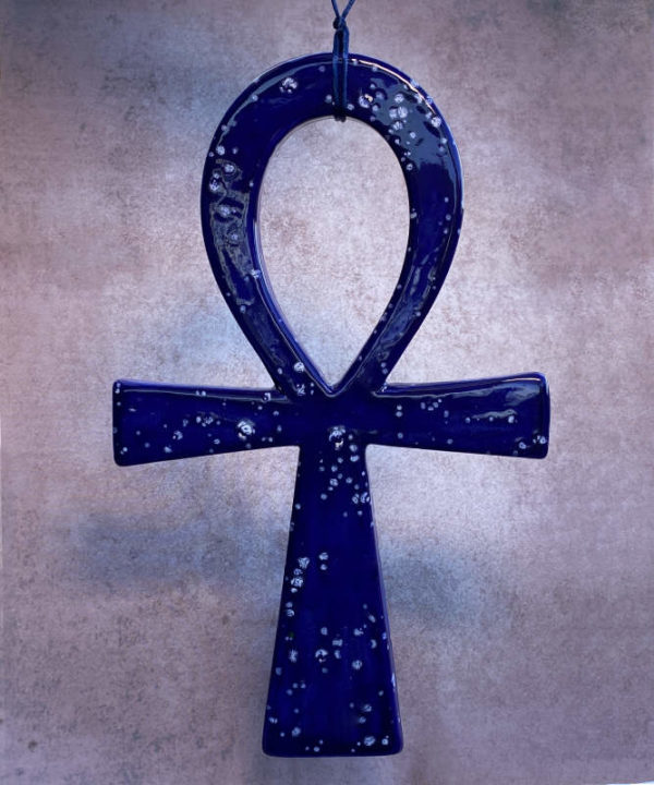 croix de vie égyptienne - Amulette Ankh égyptienne - prestige bleu