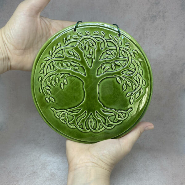 arbre de vie cadeau en céramique fait main celtique