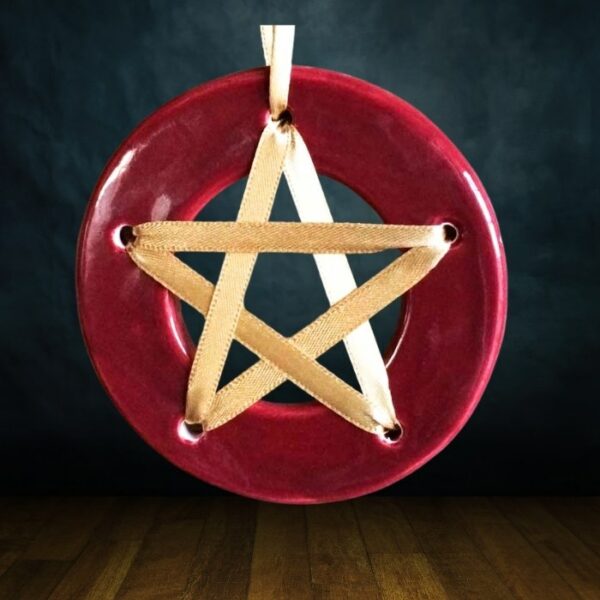 Amulette de chance - Rouge - amulette pentagramme chance aux jeux