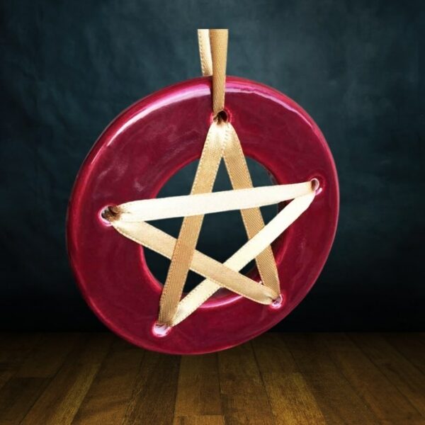 Amulette de chance - Rouge - amulette pentagramme chance aux jeux