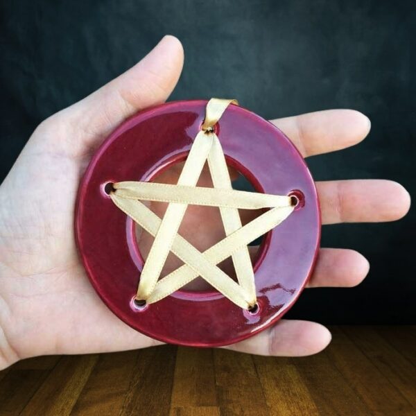 Amulette de chance - Rouge - amulette pentagramme chance aux jeux