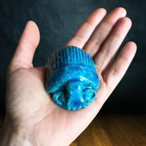 scarabée égyptien céramique terre égyptienne