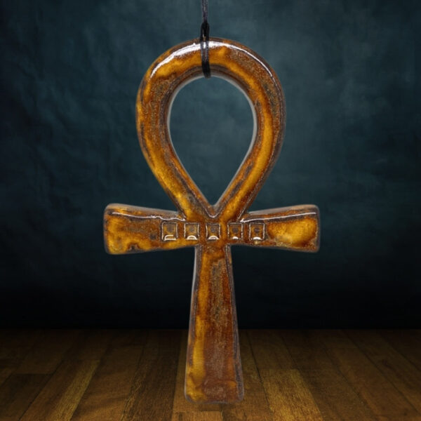 Croix de vie égyptienne - Amulette Ankh égyptienne - Bleu