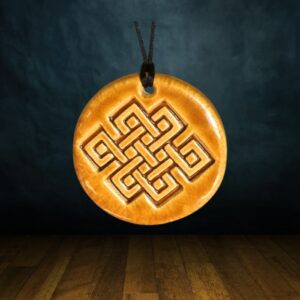 nœud infini en céramique unisexe tradition bouddhisme tibétain