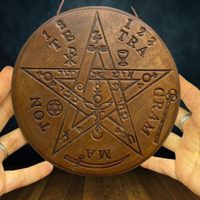 amulette tetragrammaton céramique fait main