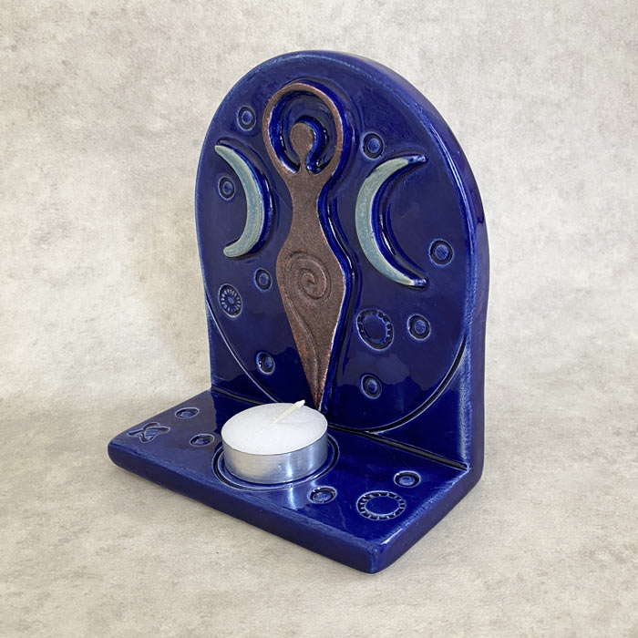 Plaque D'Autel Pentagramme En Acier Inoxydable - Diamètre 14 Cm Pour Bougies, Rituels Wicca, Décoration Mystique