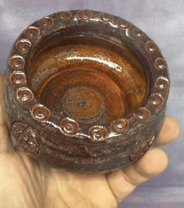 chaudron de sorcière en céramique fait main rituels wicca