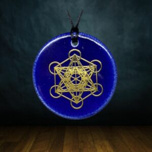 Pendentif Métatron en céramique fait main unisexe