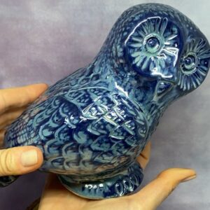 chouette en céramique fait main décoration ésotérique artisanale