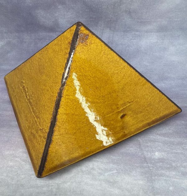 Pyramide énergétique en céramique - Pyramide énergétique en céramique (côté 14 cm) Caramel