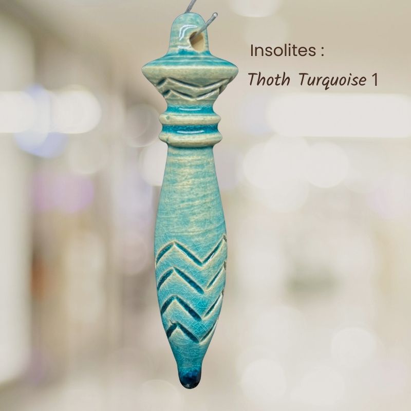 Pendule de Thoth céramique Turquoise