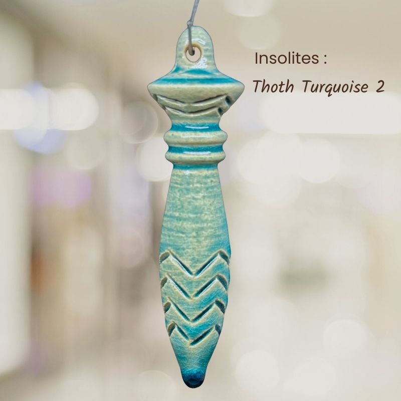 Pendule de Thoth céramique Turquoise