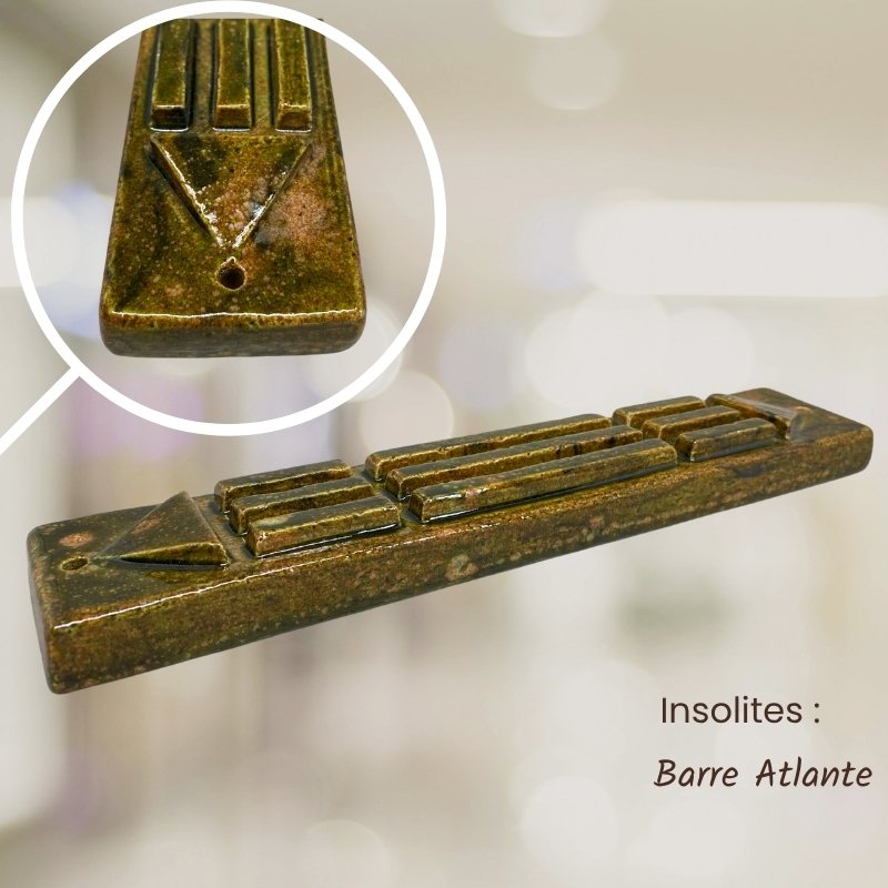 barre atlmante brun vert céramique